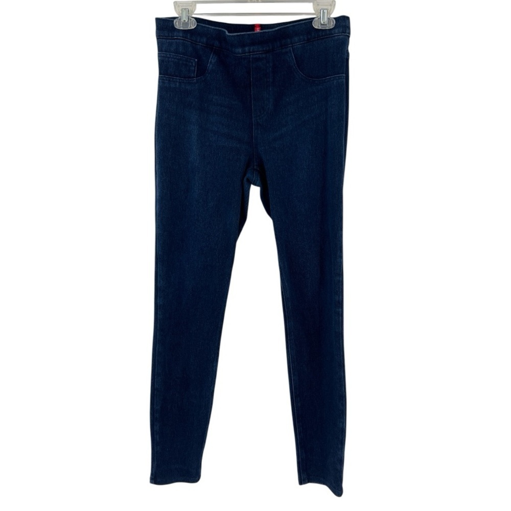Spanx Jean-ish Ankle Leggings Dark Wash Denim Slimming Jeggings Medium